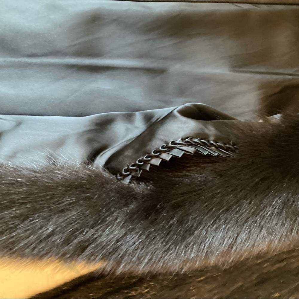 Black Ranch Mink Jacket - Picture 5 of 8